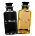 Aurium Couple Combo perfume gift set featuring Floreo and Sapphire Sails fragrances, combining floral and woody scent characters for a versatile pairing