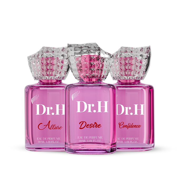 Dr. H Confidence Set with Allure, Mystic and Confidence 30ml perfumes for women by Atlantic Perfumes UK