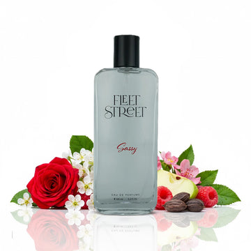 Fleet Street Sassy women's perfume with a fresh blend of floral and fruity notes, creating a soft and feminine fragrance
