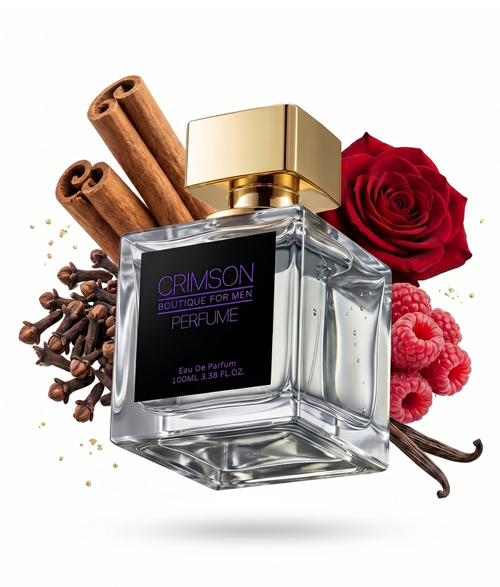 Crimson Purple women's Eau de Parfum with a deep fruity, spicy and floral scent