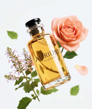 Aurium Floreo perfume with floral and earthy notes